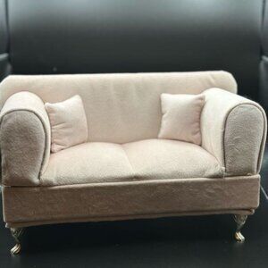 New Pink Velvet Sofa Jewelry Display Box Storage Organizer Holder